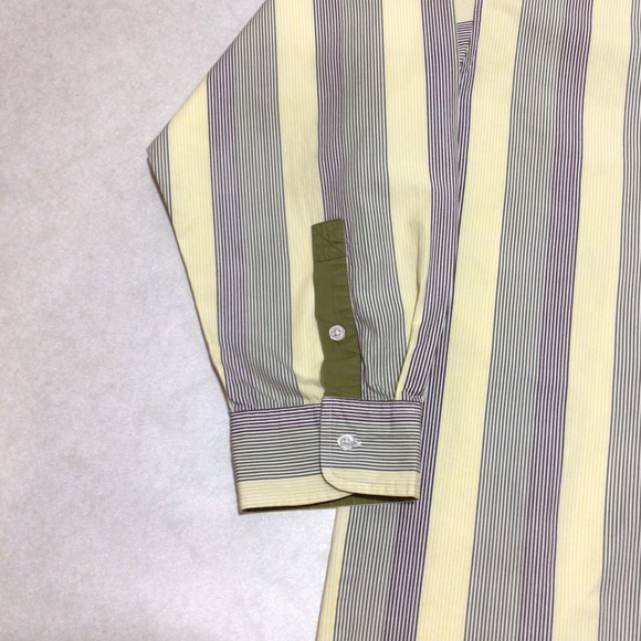 Akademiks Stripe Long Sleeve Button Down Shirt, Size 3XL - Picture 6 of 10